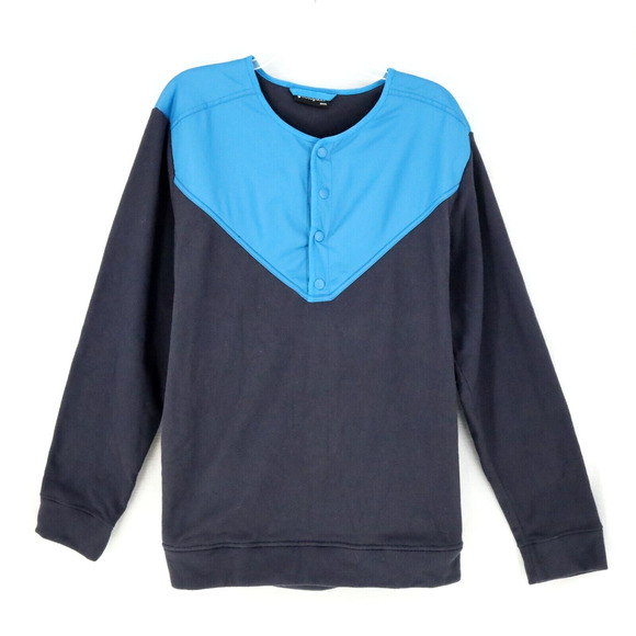 cotopaxi Other - Cotopaxi Sweatshirt Mens 2XL Blue Black Pullover Jacket Henley Snaps Pockets